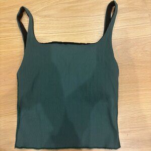 Carbon38 Turquoise Cropped Tank Top Women’s Size Small Athletic Activewear